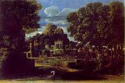 Nicolas Poussin Landscape with the Ashes of Phocion painting